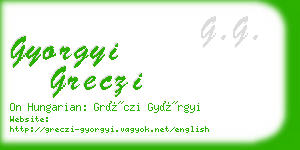 gyorgyi greczi business card